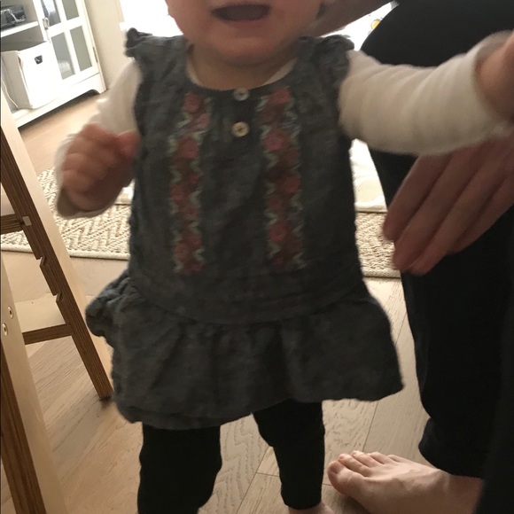 Tea Collection Chambray Dress and Bloomers 3-6mo - Picture 5 of 5